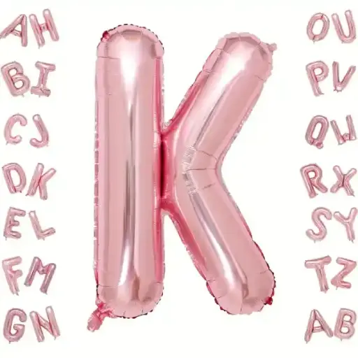 [25013] Rose Gold Letter K Foil Balloon 40 Inch