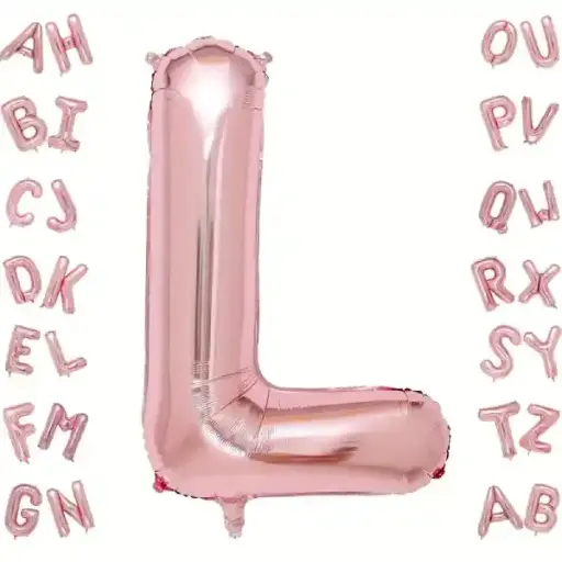 [25014] Rose Gold Letter L Foil Balloon 40 Inch