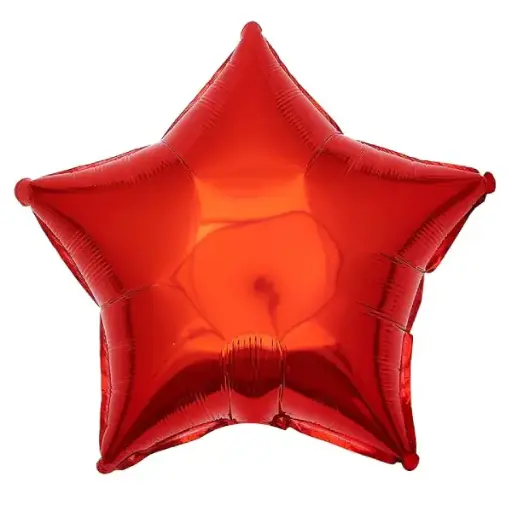 [100000011805/25131] Red Star Foil Balloon - 18 Inch