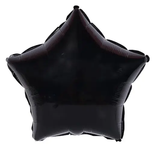 [100000011807/25133] Black Star Foil Balloon - 18 Inch