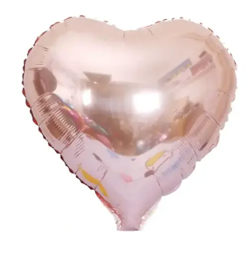 [100000012053] Rose Gold Heart-Shaped Foil Balloon 18 Inch