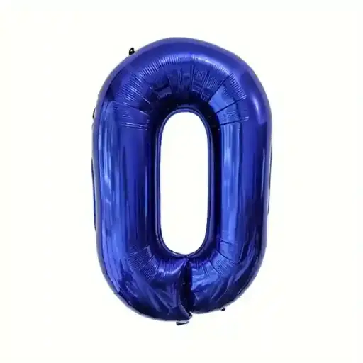 [100000012695/27085] Dark Blue Foil Number Balloon 0 – 40 Inch 