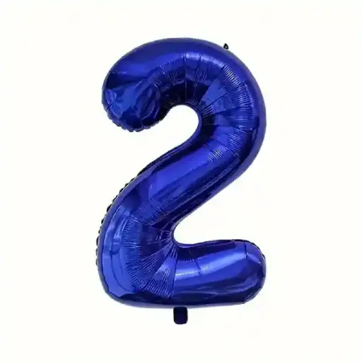 [100000012697/27089] Dark Blue Foil Number Balloon 2 – 40 Inch 