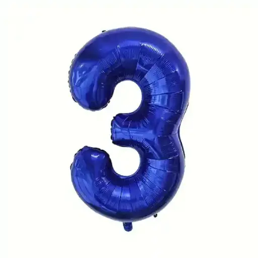 [100000012698/27091] Dark Blue Foil Number Balloon 3 – 40 Inch 