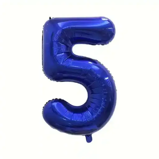 [100000012700/27095] Dark Blue Foil Number Balloon 5 – 40 Inch 