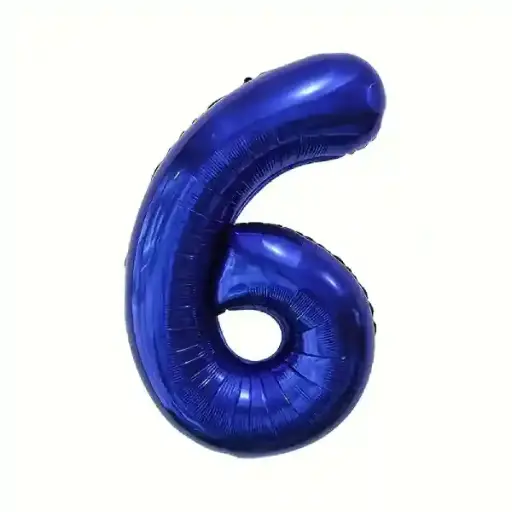[100000012701/27097] Dark Blue Foil Number Balloon 6 – 40 Inch 