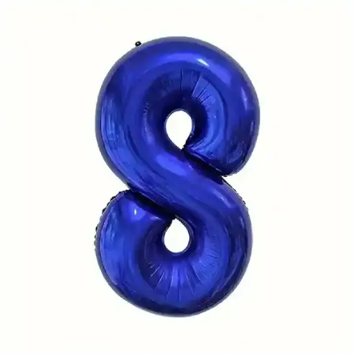[100000012703/27101] Dark Blue Foil Number Balloon 8 – 40 Inch 