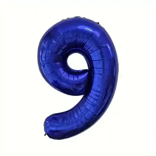 [100000012704/27103] Dark Blue Foil Number Balloon 9 – 40 Inch 