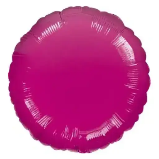 [100000142339] Fuchsia Round Foil Balloon - 18 Inch 