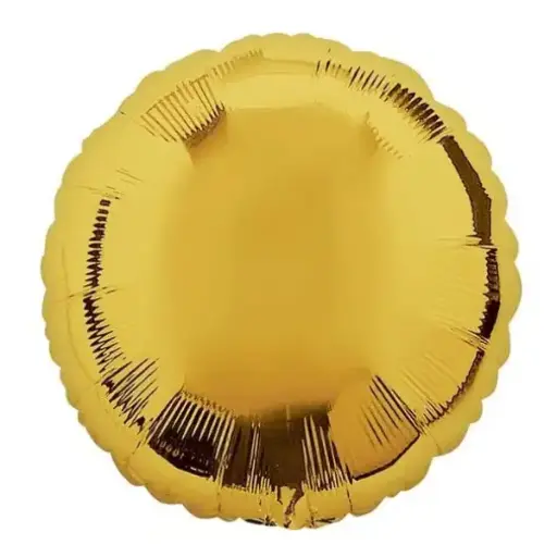 [100000142370] Gold Round Foil Balloon - 18 Inch 