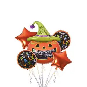 [T-175] Halloween Balloon Bouquet – 5 pcs