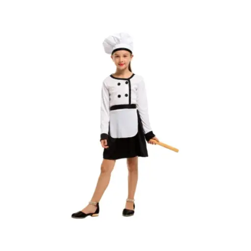 [G-0374] Chef Girl Costume For Kids