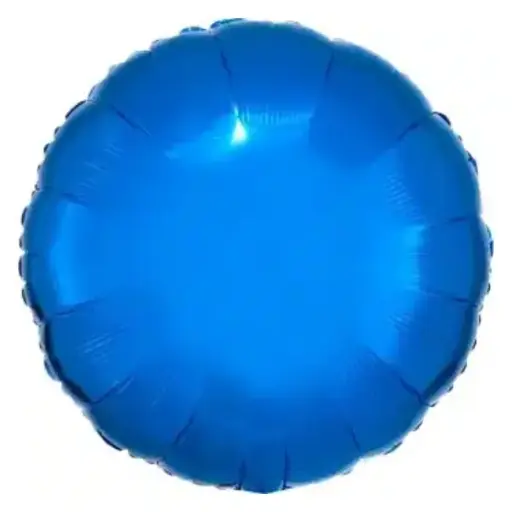 [00046289] Dark Blue Round Foil Balloon - 18 Inch 