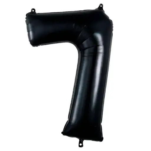 [46902] Black Foil Number Balloon 7 – 40 Inch 