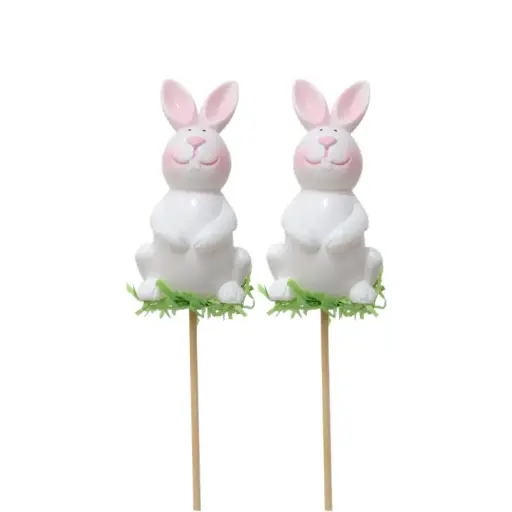 [47414] Rabbit Stick Puppet 2 pcs