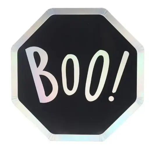 [47466] Boo Paper Plate 10" , 8pcs