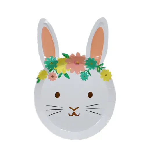 [47478] Easter Bunny Shape Plates,8pcs