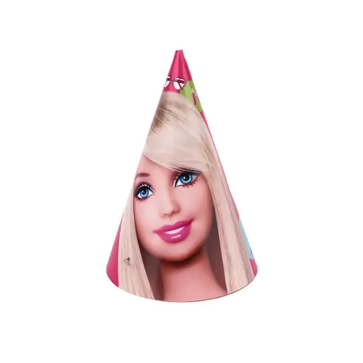 [48301] Barbie Girl Cone Hats 10pcs
