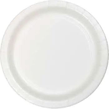 [49329] White Paper plate 9 inch - 8 pcs