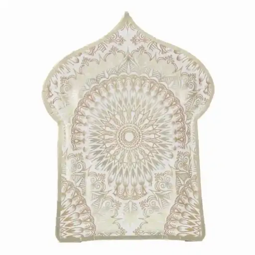[49575] Ramadan Mosque-Shaped Paper Plate – 7 Inch 10 pcs