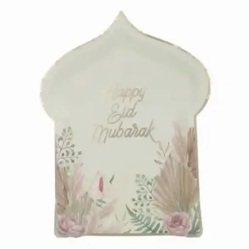 [49581] Happy Eid Mubarak Paper Plate 12 Inch 10 pcs