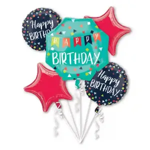 [4067801] Reason To Celebrate Happy Birthday Bouquet – 5 pcs
