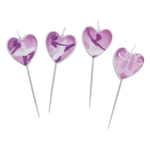 [998310] Ballet Mini Figure Candles 4 pcs