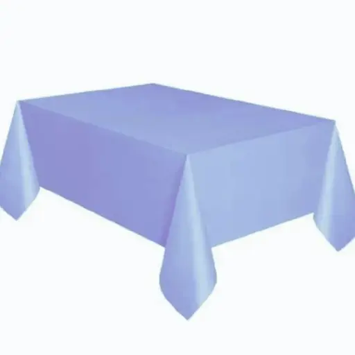 [77015.108 / 77015.11] Powder Blue Plastic Rectangular Table Cover 54 x 108 in