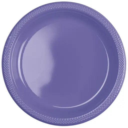 [43030.25/ 43030.106] Purple Plastic Plate 7 Inch - 20 Pcs
