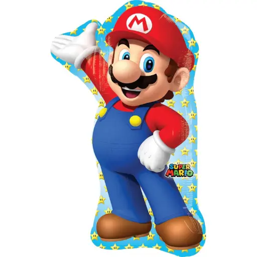 [3201001] Mario Bros. SuperShape Balloon 22x33in
