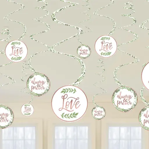 [672143] Love And Leaves Spiral Hanging Decorations