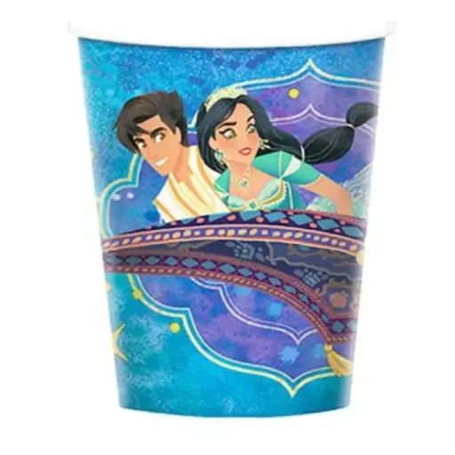 [582383] Disney Aladdin Paper Cups 9oz, 8pcs
