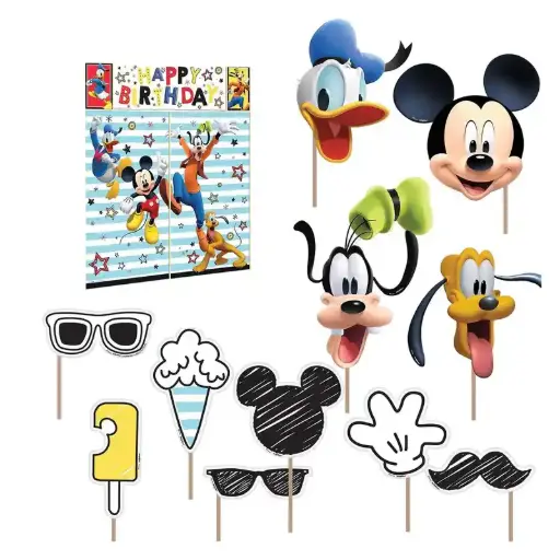 [670719] Mickey On The Go Scene Setters With Props