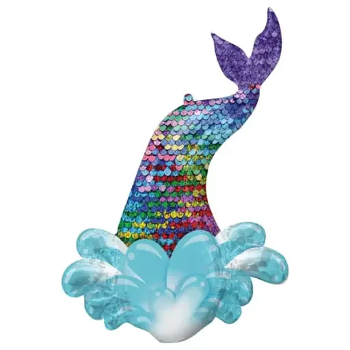 [4157001] Mermaid Sequin Tail Supershape Balloons