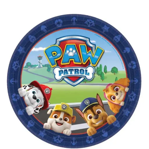 [552441] Paw Patrol Adventure Plate 9in