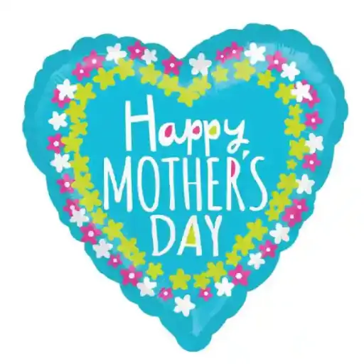 [100000014199/34876] Happy Mother’s Day Flower Frame Foil Balloon 45cm