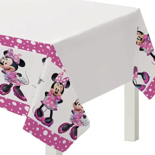 [572492] Disney Minnie Mouse Forever Plastic Tablecover