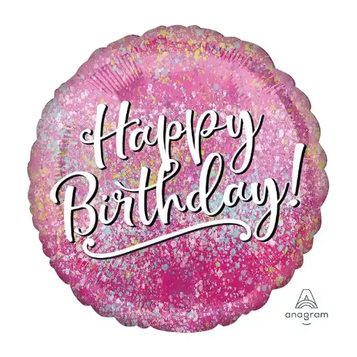 [4174601] Pink Fabulous Birthday Foil Balloon 45cm