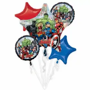 [4071101] Avengers Marvel Unite Balloon Bouquet – 5 pcs