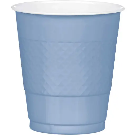 [43036.108] Pastel Blue Plastic Cups 12oz, 20pcs