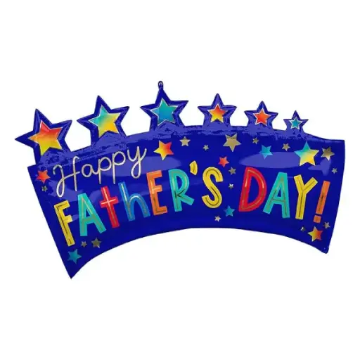 [4430501] Father’s Day! Banner Foil Balloon 34x19in