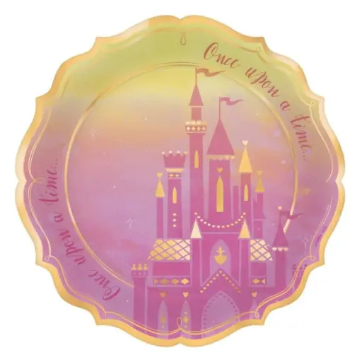 [5912357] Disney Princess Once Upon A Time Plates 10.5in