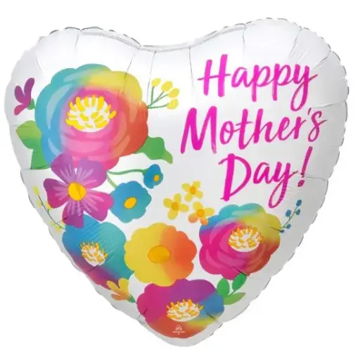 [00035867/4089601] Happy Mother's Day Beautiful Flowers Foil Balloon 45cm