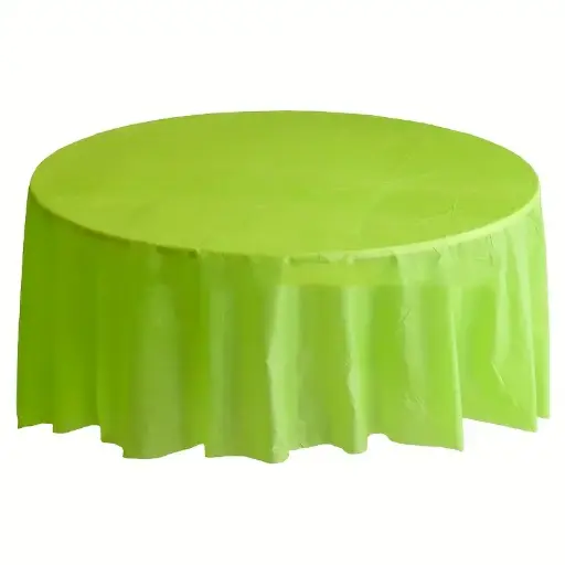 [77017.53] Kiwi Round Plastic Table Cover 84in