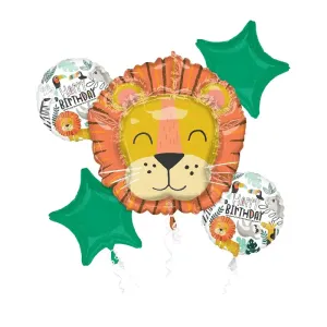 [4287601] Get Wild Birthday Balloon Bouquet 5 pcs