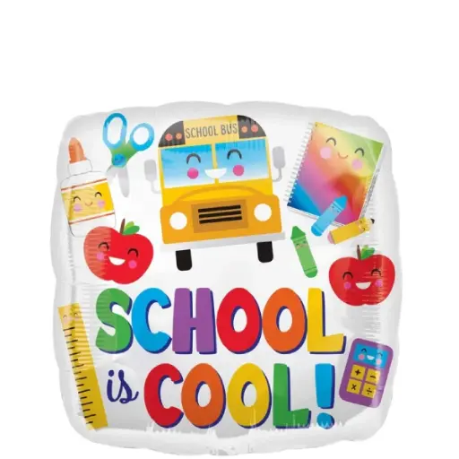 [3816501] Colorful School Is Cool Foil Balloon 45cm