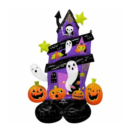 [4484011] Haunted House AirLoonz Halloween Balloon