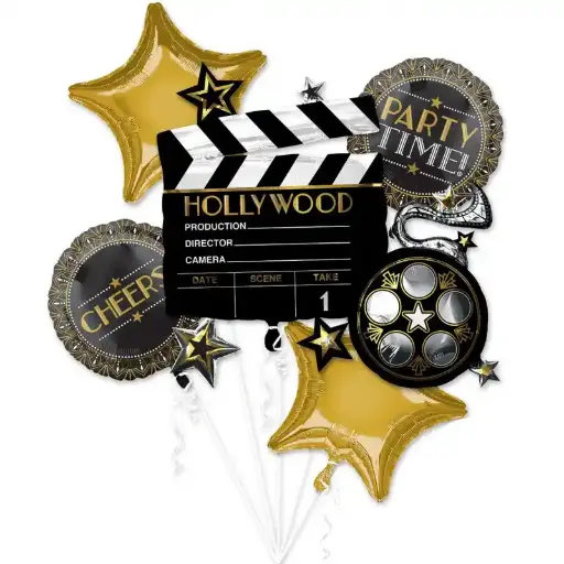 [3683501] Hollywood Balloon Bouquet 5 pcs