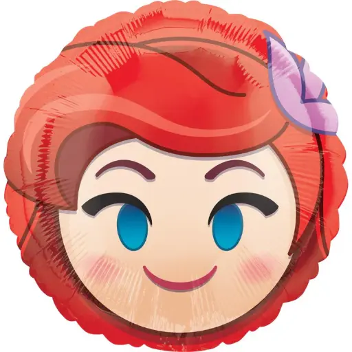 [36371] Ariel Emoji Foil Balloon 45cm