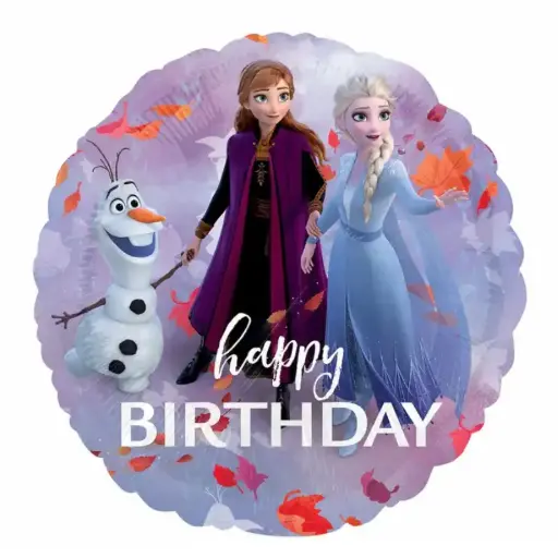 [4219401] Frozen 2 Happy Birthday Foil Balloon 45cm